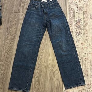Denim Forum 90s Marlo Hi-Rise Blue Jeans